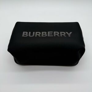 Burberry Black Logo Travel Pouch Toiletry Bag — Unisex